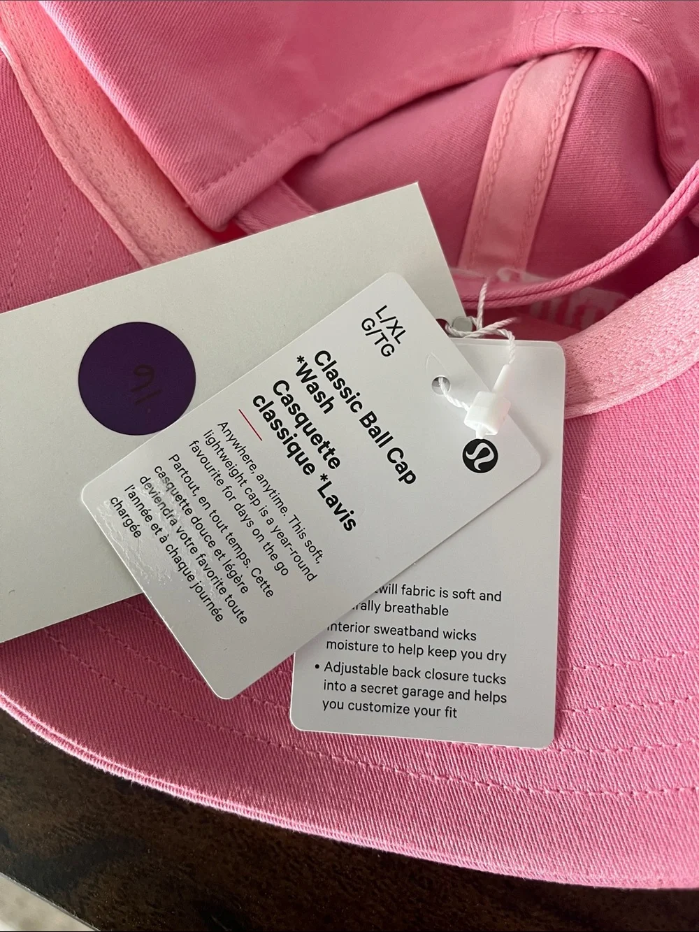 lululemon athletica pink ballcap